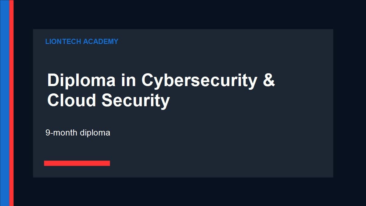 Diploma in Cybersecurity & Cloud Security program